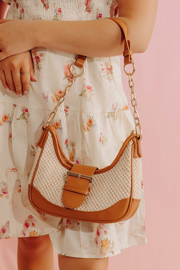 Stop The Show Woven Purse in Brown Image - 2