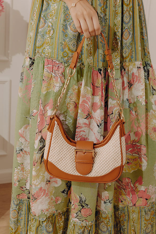 Stop The Show Woven Purse in Brown Image - 1