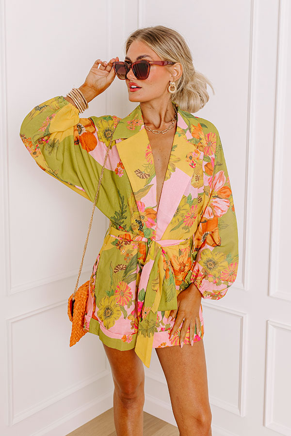 Sunny Day Stroll Floral Romper Image - 1