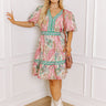 Sweet Tea Sippin Paisley Mini Dress Curves Image - 1