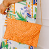 Sunny Refresh Woven Clutch in Orange Image - 1