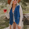 Sent To London Denim Vest Top in Dark Wash Image - 1