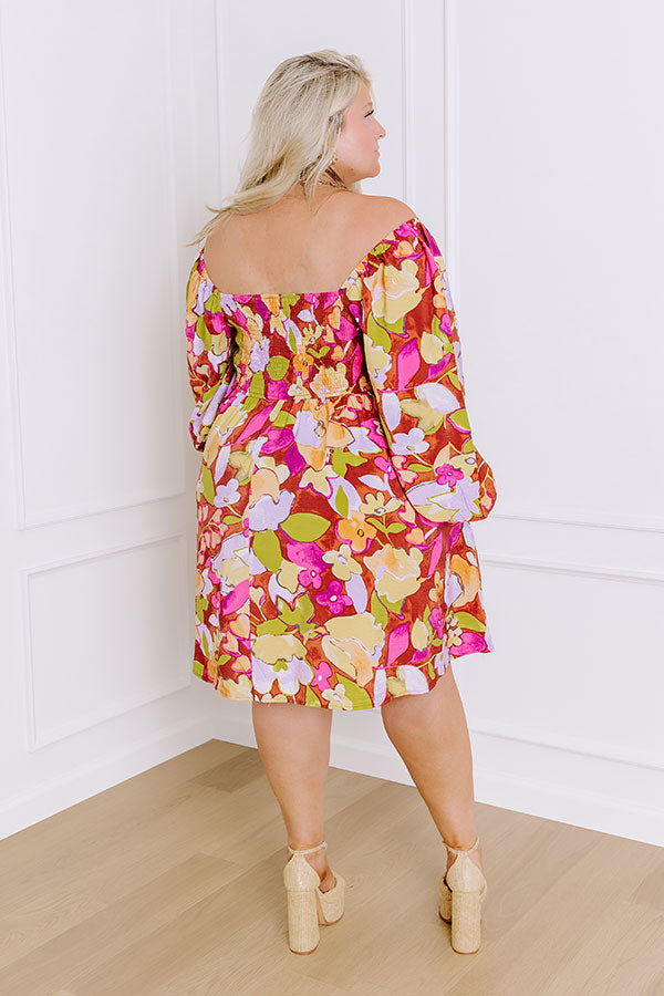 Heartfelt Moment Floral Mini Dress Curves Image - 3