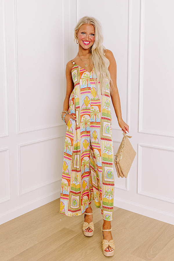 Island Spirit Satin Jumpsuit Image - 2