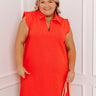 Coastal Dreamer Mini Dress in Coral Curves Image - 1