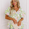 Brunch In Maui Floral Babydoll Top Image - 1