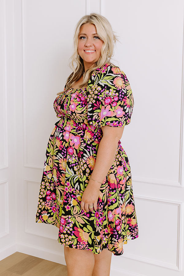 Wildflower Dreams Smocked Mini Dress Curves Image - 3