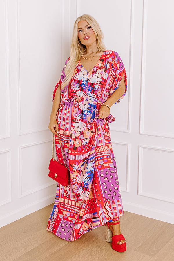 Peace and Petals Maxi Dress Curves Image - 2