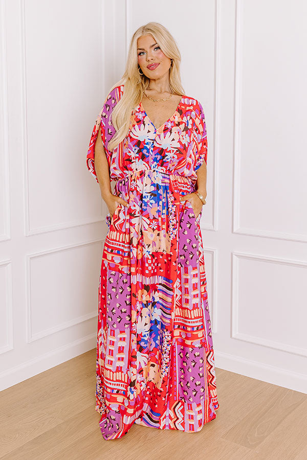 Peace and Petals Maxi Dress Curves Image - 1