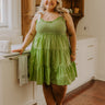 Total Crush Smocked Mini Dress in Lime Curves Image - 1