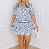 Tranquil Gardens Babydoll Mini Dress Curves Image - 1