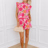 Garden Picnic High Waist Floral Shorts Image - 1