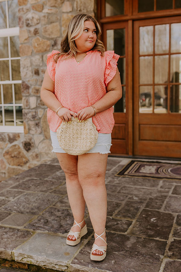 Picnic In The Park Gingham Top Curves Image - 1