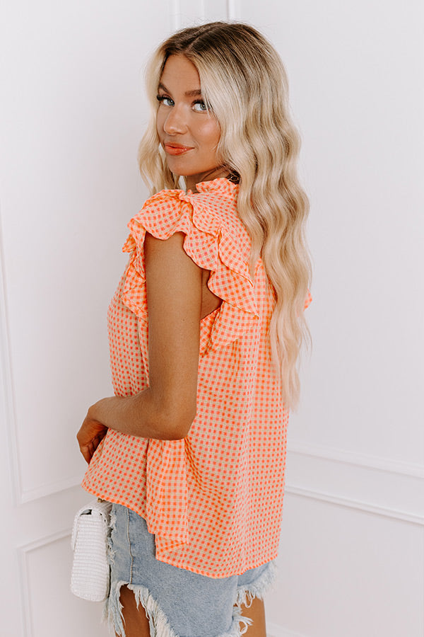 Picnic In The Park Gingham Top Image - 5