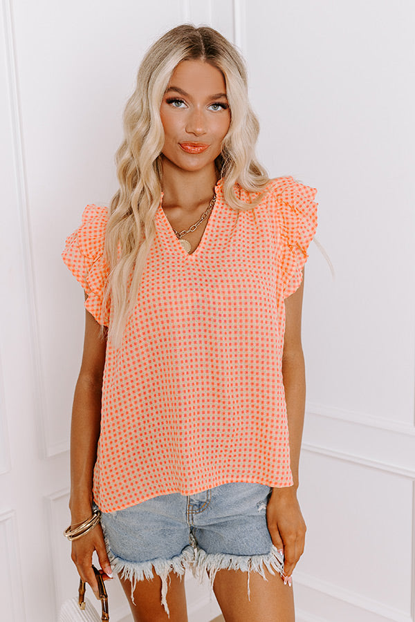 Picnic In The Park Gingham Top Image - 1