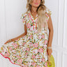 Garden Charm Babydoll Mini Dress Image - 1