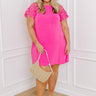 Class Act Linen-Blend Mini Dress Curves Image - 1