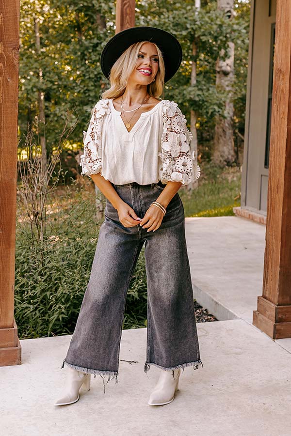 Boho Love Linen-Blend Shift Top in Light Oatmeal Curves Image - 1