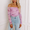 Flirty Feels Floral Mesh Top Image - 1