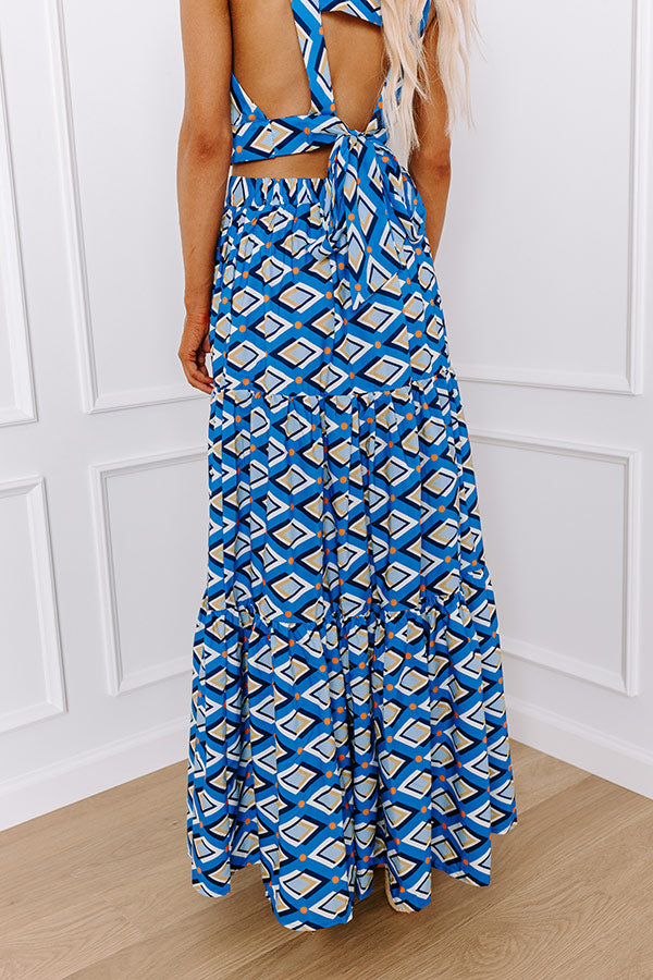 Oceanside Brunch High Waist Maxi Skirt Image - 3