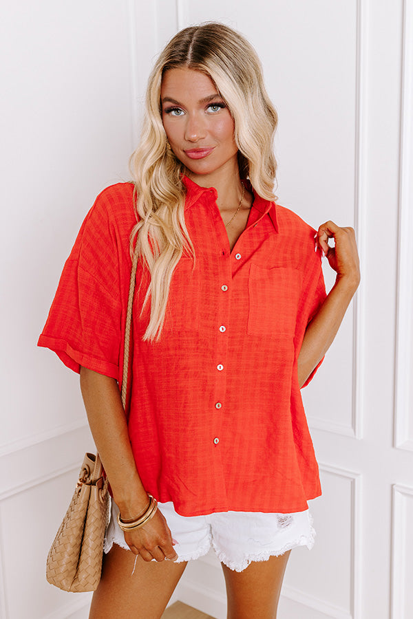 Lake House Getaway Oversized Button Up Image - 1