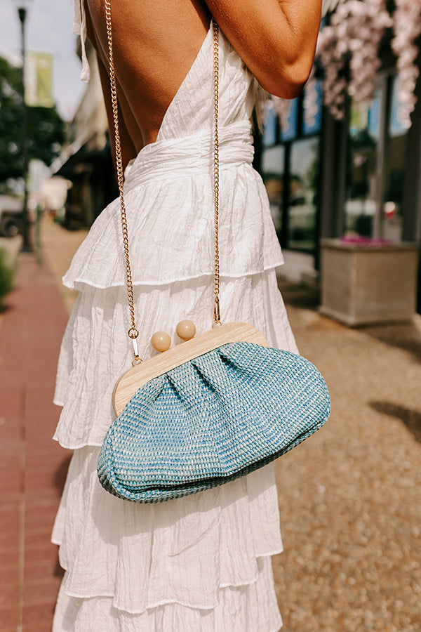 Out And About Woven Purse in Blue Image - 1