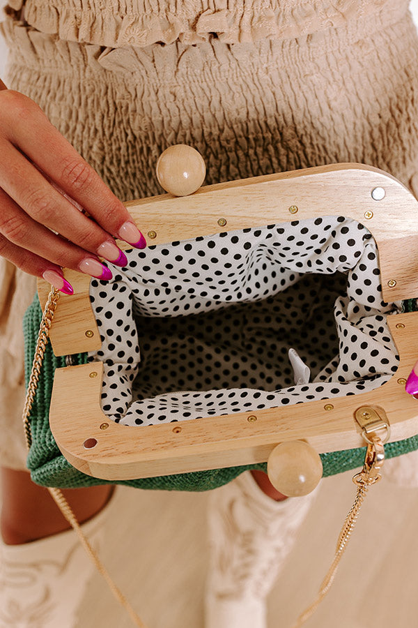 Out And About Woven Purse in Green Image - 2