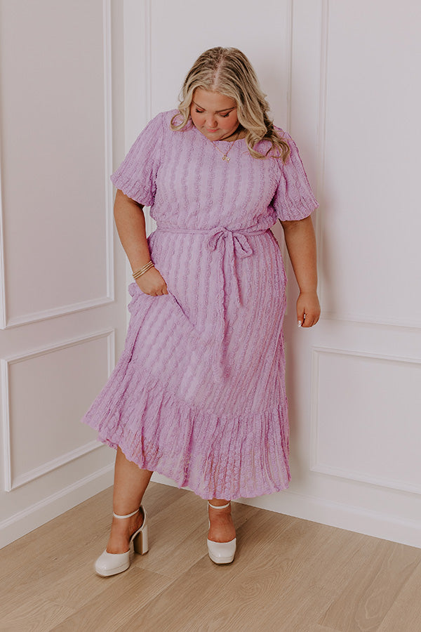 Sweet Melody Lace Midi Curves Image - 3