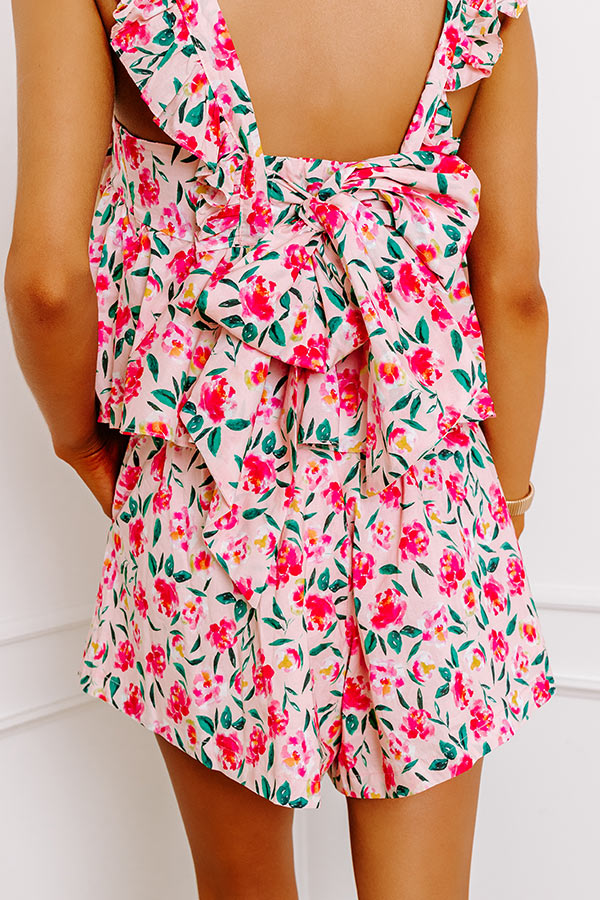 Rosewood Romance High Waist Floral Shorts Image - 3