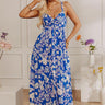 Vacay Villa Floral Maxi Dress in Blue Image - 1