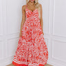 Vacay Villa Paisley Maxi Dress in Dark Tangerine Image - 1