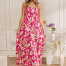 Seaside Stroll Floral Smocked Midi Dress Image - 1