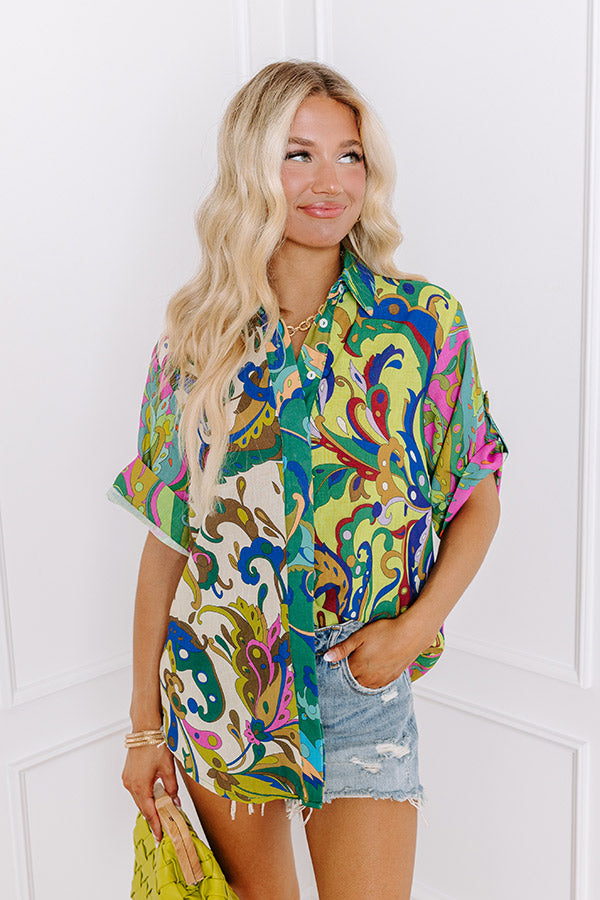 Paradise Found Button Up Image - 1