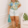 Tropicana Trendsetters Floral Button Up Curves Image - 1