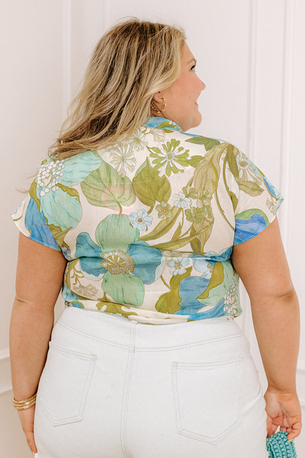 Tropicana Trendsetters Floral Button Up Curves Image - 3