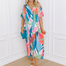 Coastal Breeze Linen-Blend Caftan Midi Image - 1