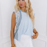Sunday Market Knit Top in Sky Blue Image - 1