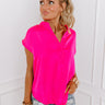 Social Moment Shift Top in Hot Pink Image - 1