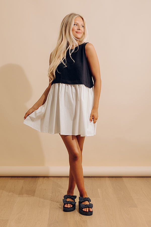 Small Town Girl Mini Dress in Black Image - 1