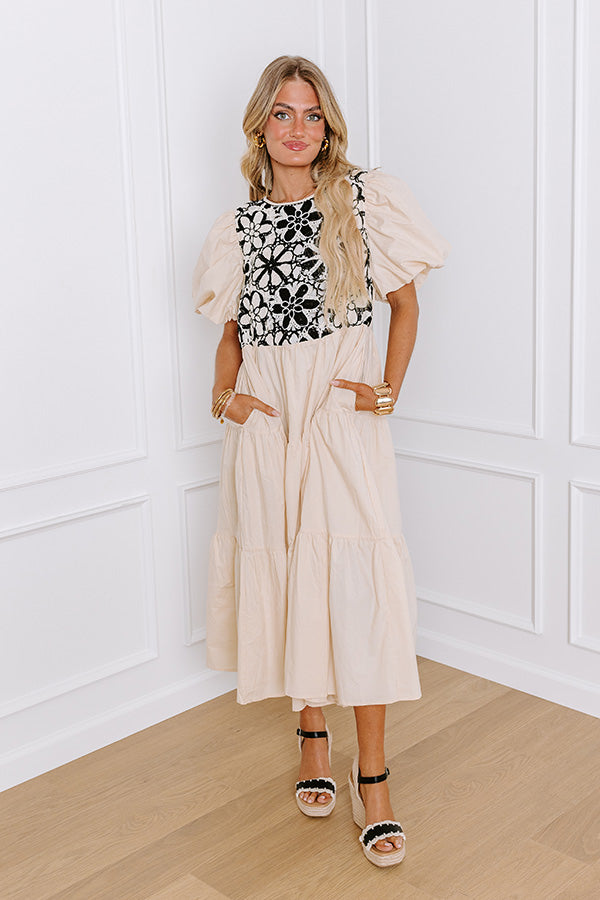 Southern Smiles Crochet Midi in French Vanilla Image - 5