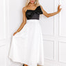 Prosecco Perfection Strapless Midi Dress Image - 1
