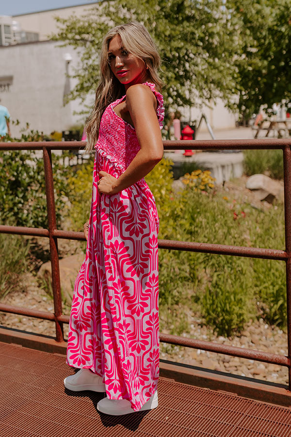 Trip Of A Lifetime Smocked Jumpsuit Image - 2