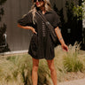 Down By The Lake Romper in Black Image - 1