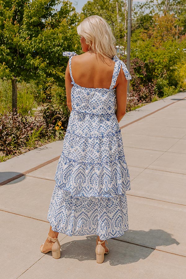 Brilliant Bliss Tiered Eyelet Midi Image - 5