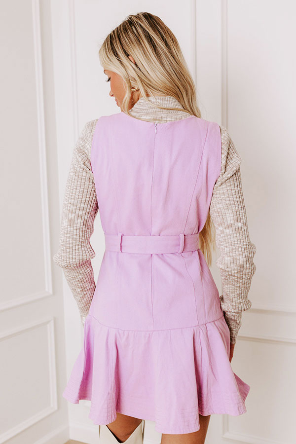 Sunlit Splendor Mini Dress in Lavender Image - 4