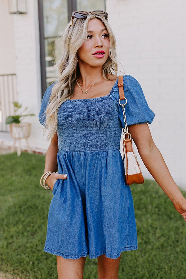 Allure Avenue Denim Romper Image - 3