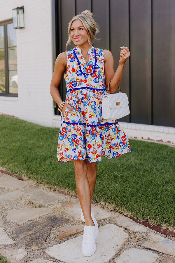 Sunshine And Flowers Mini Dress Image - 3