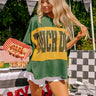 It's a Touch Down Sequin Oversized Tee in Green Image - 1