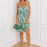 Sweet Reminder Floral Shift Dress in Turquoise Image - 1
