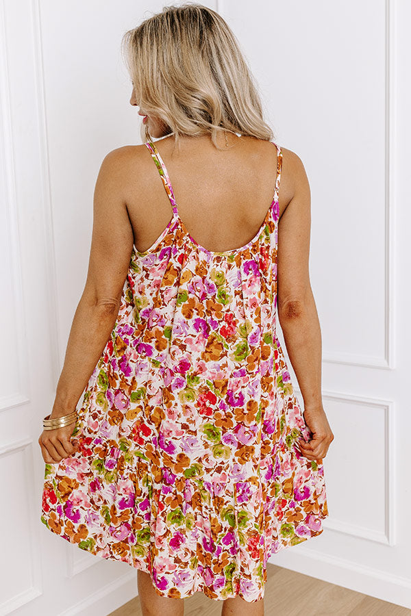 Sweet Reminder Floral Shift Dress in Violet Image - 2